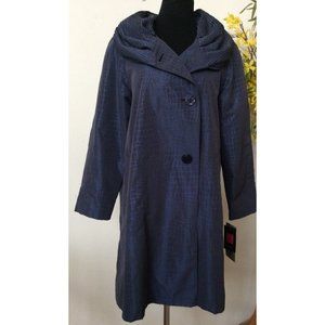 NWT Gallery Women’s Croc Nylon Blend Long Original Trench Coat Size PS, $249.99